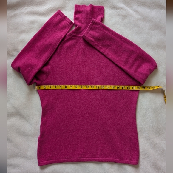Lord & Taylor Women’s 100% Cashmere Turtleneck Sweater Pink Size XL - Picture 14 of 14
